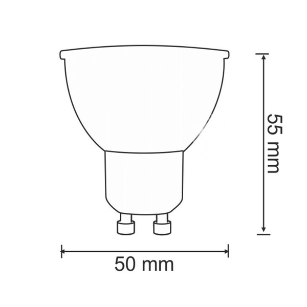 Żarówka energooszczędna 318916 GU10 5W 470 lm biała zimna