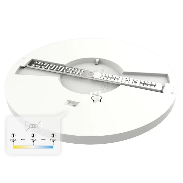 Regulowany plafon sufitowy Evora ML1787 LED 18W 3CCT okrągły biały