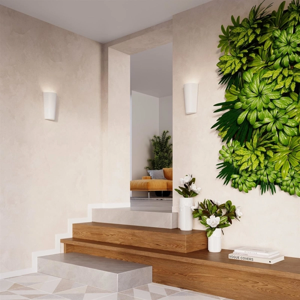 Salonowa lampa ścienna SL.0838 ceramiczny kinkiet biały