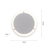 Ściemnialna lampa sufitowa Ritus 15391-60 Just Light LED 20W 3000K nad łóżko złota