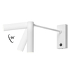 Kinkiet ścienny Roll 50926101 Kaspa LED 4,2W 3000K tuba z włącznikiem biała