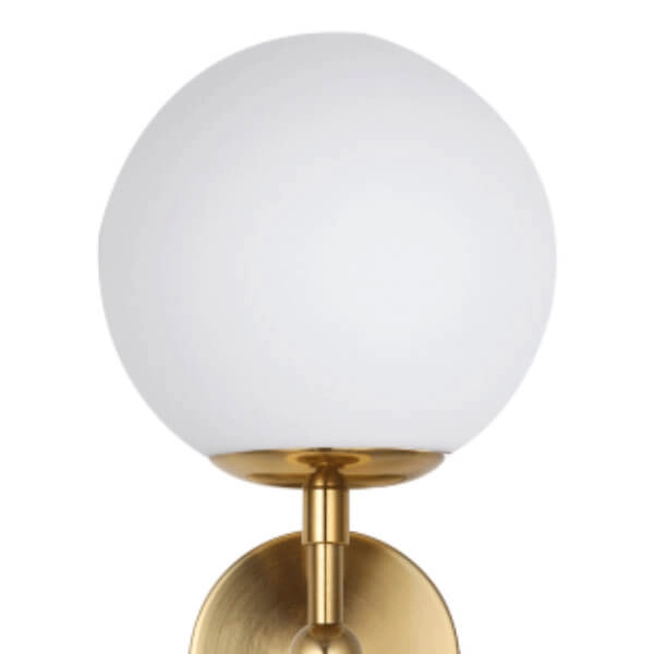 Złoty kinkiet DORADO LP-002/2W Light Prestige szklane kule molecular