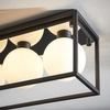 Lampa łazienkowa sufitowa L&-195051 Light& klatka szklana IP44 czarna