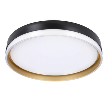 Okrągły plafon Florida 13-11343 LED 24W 4000K czarny złoty
