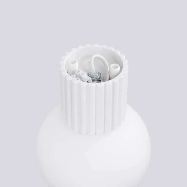 Lampa ścienna do łazienki HALO SL.1707 kula IP44 szklana biała