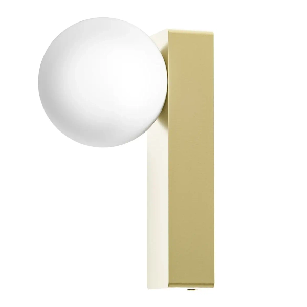 Ścienna lampa do łazienki kula Boletta Parette Old Gold OR85532 IP44 złoty