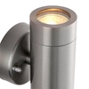 Lampa ścienna do ogrodu Palin 101350 tubka metalowa IP65 srebrna