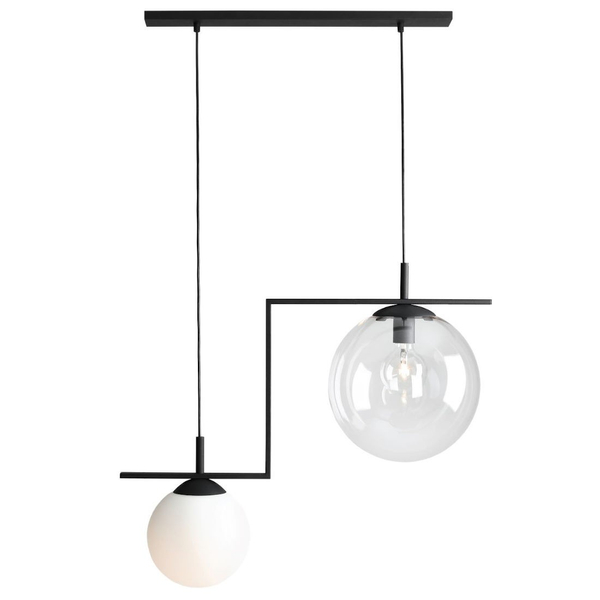 Kulista lampa wisząca Zac 1038H1 szklane kule do jadalni przezroczysty
