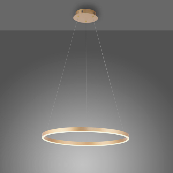 Zawieszana lampa RITUS 15394-60 Just Light LED 31,5W 3000K koło mosiądz