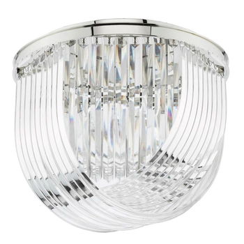 Lampa sufitowa Eltham ELT5238-EH Dar Lighting kryształ pałacowa nikiel srebrna