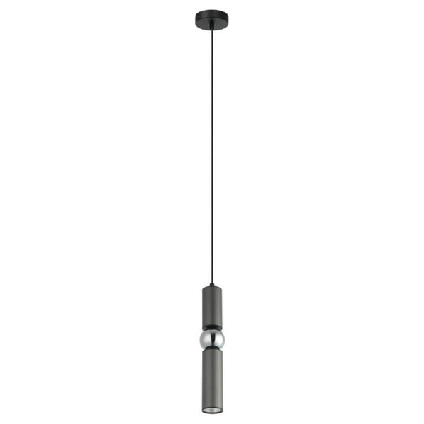Wisząca lampa pokojowa Isidora minimalistyczna tuba szara