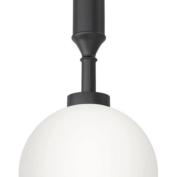 Zwis 1-płomienny Ero I biała kula ball szklana do kuchni