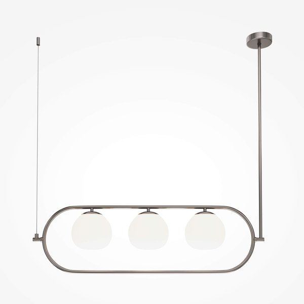 Metalowa lampa wisząca Erich MOD221PL-03N kule chrom