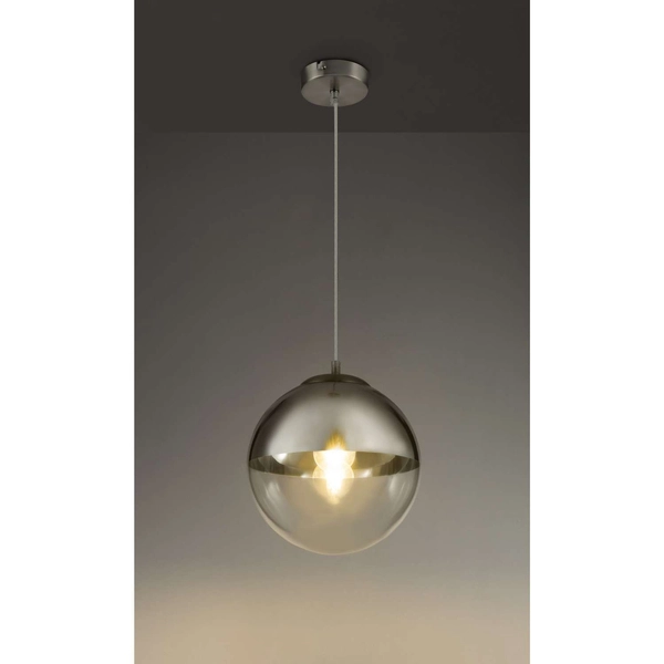 LAMPA wisząca VARUS 15853 Globo OPRAWA kula ball szklana chrom przezroczysta