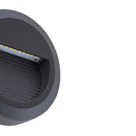 Elewacyjna LAMPA zewnętrzna ROUND LED 8147 Nowodvorski okrągła OPRAWA outdoor LED 1,6W 3000K ścienna IP54 czarna