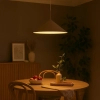 Wisząca lampa do salonu Capital MLP2471 stożek regulowana beżowy