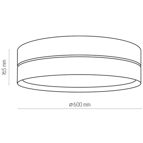 Lampa sufitowa loftowa Hilton 4345 TK Lighting okrągła czarna złota