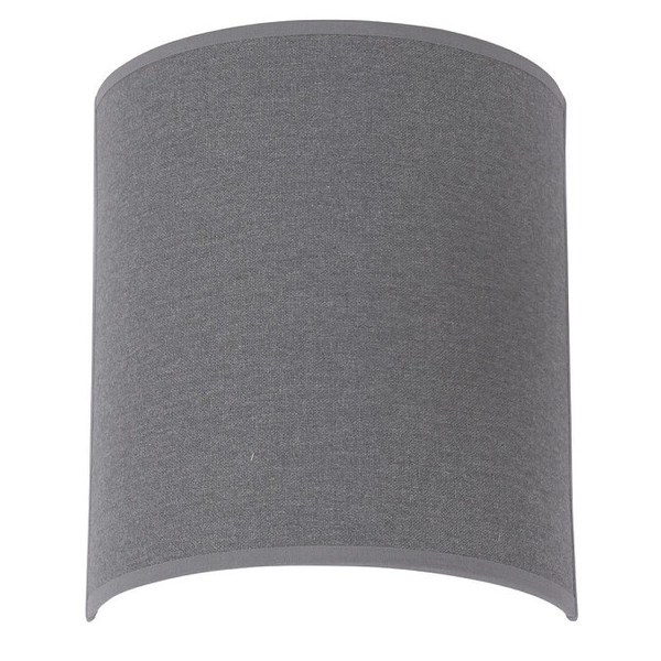 Ścienna LAMPA abażurowa ALICE 6812 Nowodvorski półokrągła OPRAWA materiałowa kinkiet klasyczny szary