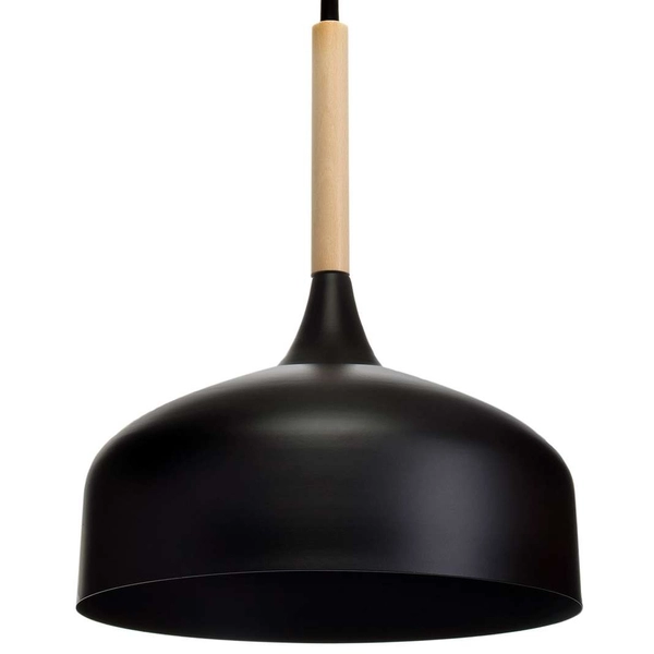 Wisząca LAMPA skandynawska TAYLOR MLP6218 Milagro metalowa OPRAWA loftowy ZWIS kopuła czarna