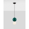 Porcelanowa lampa wisząca kula JORELIA LE45253 LED 6W 3000K zielona biała