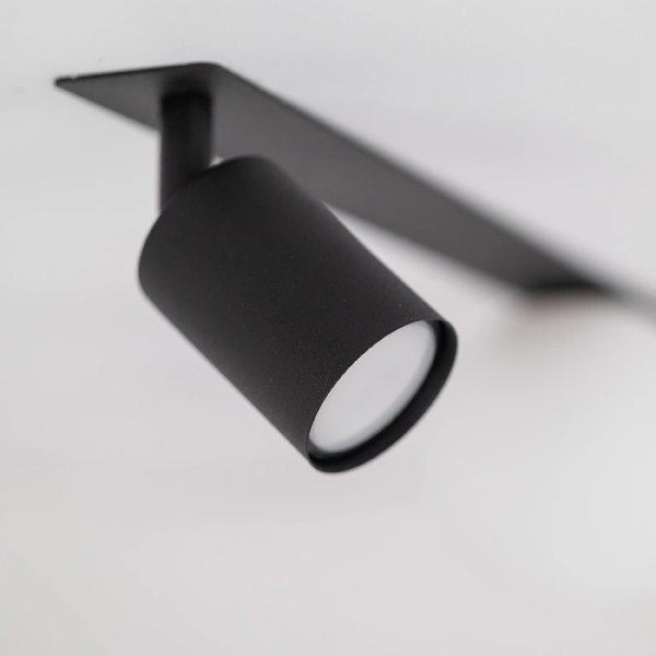 Loftowa sufitowa lampa Vox 3 10928 mleczne kule tuba czarny