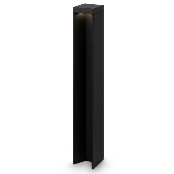 Ledowy słupek zewnętrzny Essen O596FL-L9B4K1 9W prosty czarny