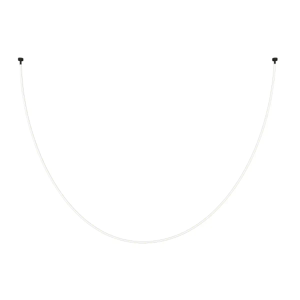 Lampa wisząca nowoczesna SNAKE MD1021-5 biała czarna metal PVC 72W 3000K 5M wąż ledowy