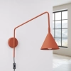 Kinkiet ścienny na wysięgniku NOX SL.1701 z wtyczką czerwony