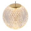 Okrągła lampa wisząca CINTRA 13499/04/60 LED 4,2W 2700K złoty przezroczysty