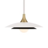 Wisząca lampa Welsh QN-WELSH-P-WHT LED 15W 3000K dyski złote białe