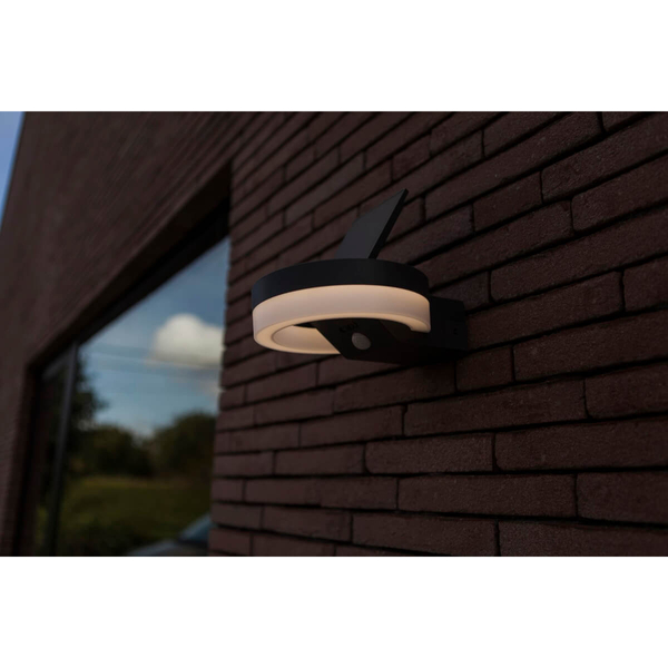 Elewacyjna lampa z czujnikiem RUNDA 6915801335 LED 12W 4000K IP54 czarna