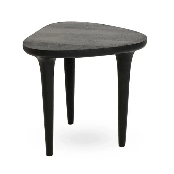 Stolik kawowy Laminar MM001501100341 czarny drewniany do salonu 48cm