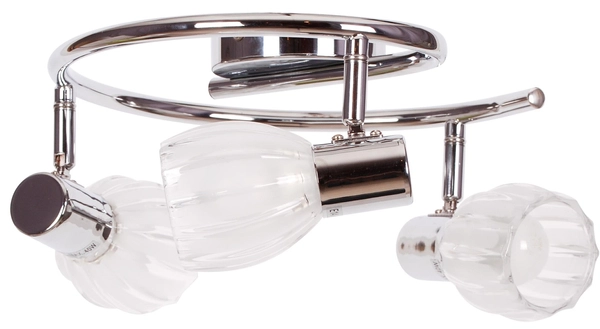 Lampa sufitowa Embo K-8001/3G z regulowanymi kloszami chrom