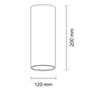 Sufitowa LAMPA downlight ARAO 1178 Shilo natynkowa OPRAWA tuba czarna