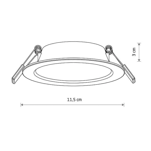 Lampa punktowa Mykonos 10536 Nowodvorski LED 6W 4000K podtynkowa biała