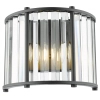 Kryształowa lampa ścienna Kiran KIR0922 glamour czarny