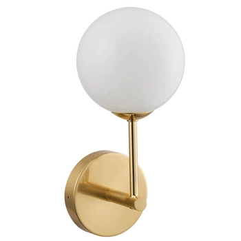 Kulista lampa przyścienna Otto 75960 mosiądz przezroczysty