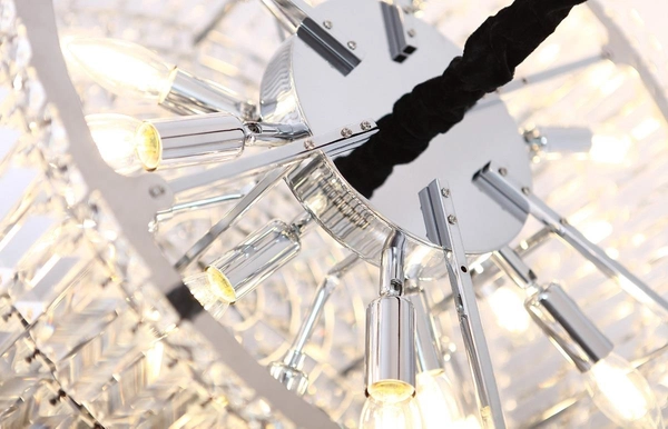 Lampa wisząca PUCCINI P0266 kryształowy zwis glamour crystal przezroczysty