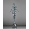 Stojąca lampa do salonu CYBER WOMAN MSE1501100513 LED 4W srebrna