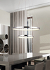 Wisząca lampa LUNE 32-64769 futurystyczna zwis LED 40W 4000K rings chrom