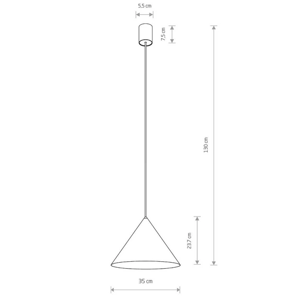 Lampa wisząca do salonu Zenith 8002 Nowodvorski metalowa mosiądz biała