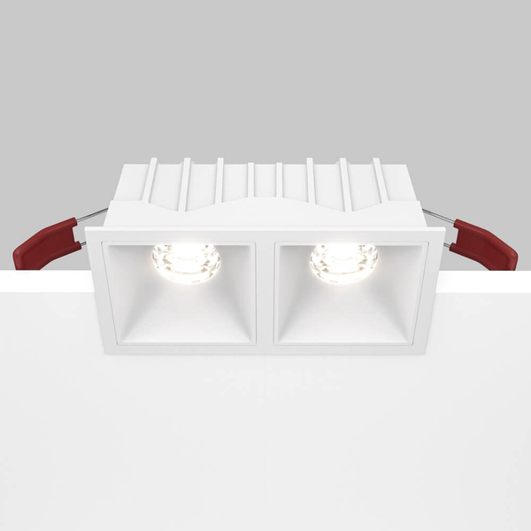 Sufitowa lampa wpuszczana Alfa DL043-02-10W4K-SQ-W LED 20W 4000K biały
