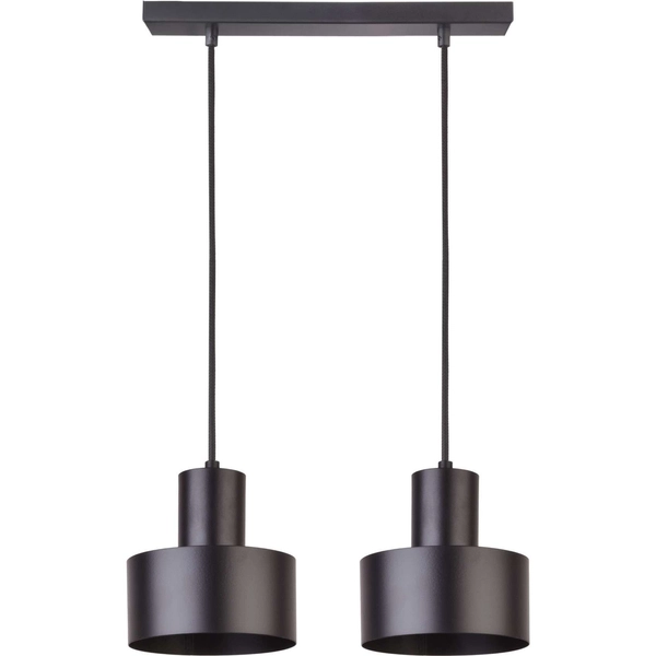 LAMPA wisząca RIF 30898 Sigma metalowa OPRAWA industrialny ZWIS na listwie czarny