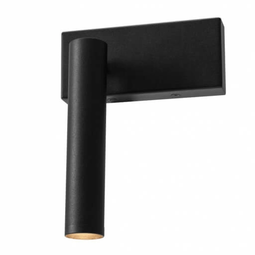 Ścienna lampa LED Roll 50918102 Kaspa 4,2W 3000K tuba do salonu czarna