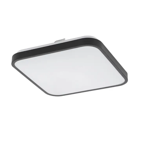 Minimalistyczna lampa sufitowa AGNES SQUARE 10984 LED 16W 4000K IP44 czarna
