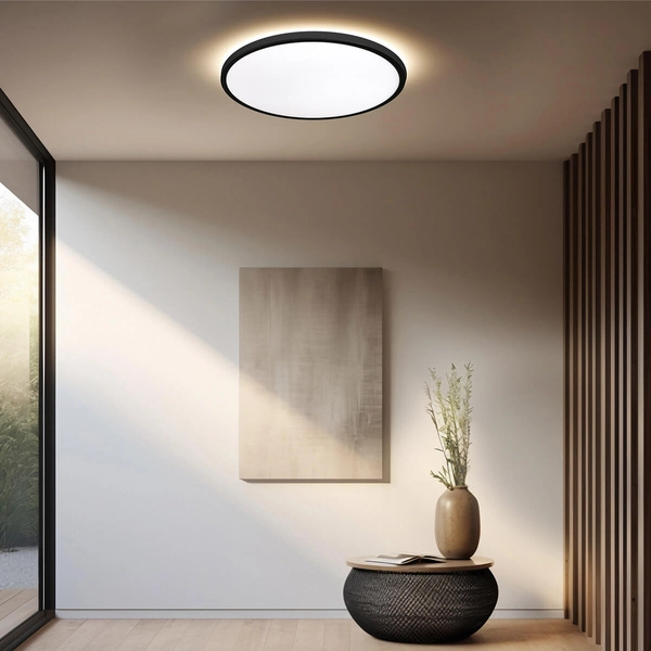 Lampa sufitowa Pryzma LP-1707/1C-38 BK LED 24-32W 3000-6000K IP44 czarna