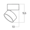 Regulowana lampa sufitowa Mona AZ6037 Azzardo LED 15W 3000-6000K czarna