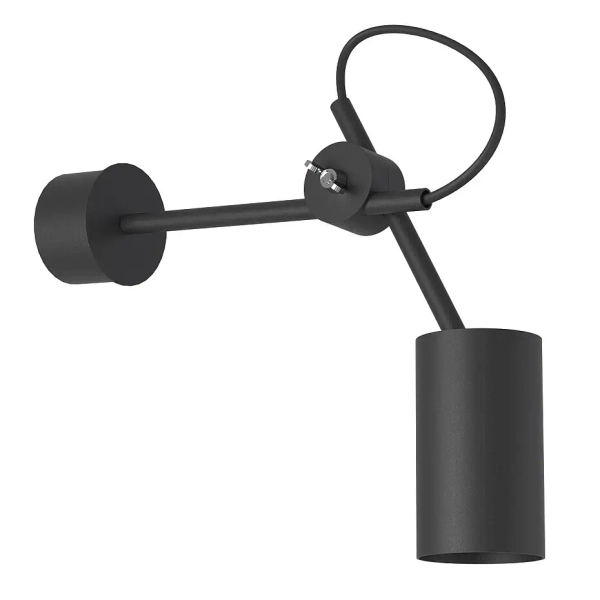 Ścienna lampa z regulacją EYE 6842 tuba metalowa do jadalni czarna