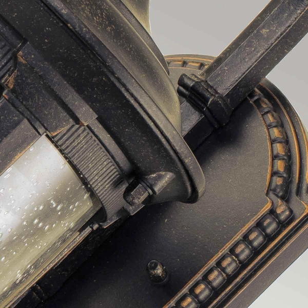 Ogrodowy kinkiet ścienny Cleveland CL2-S latarenka IP44 postarzany brąz