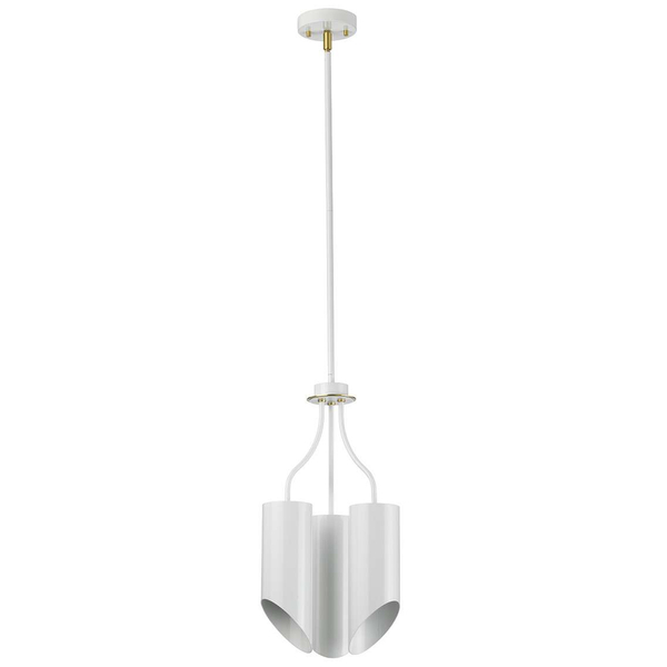 LAMPA sufitowa QUINTO QUINTO3-WAB Elstead metalowa OPRAWA plafon pręty tuby białe stary mosiądz